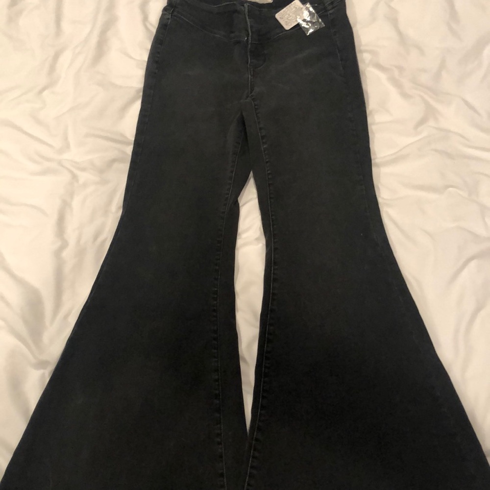 Wide legged bellbottom jeans